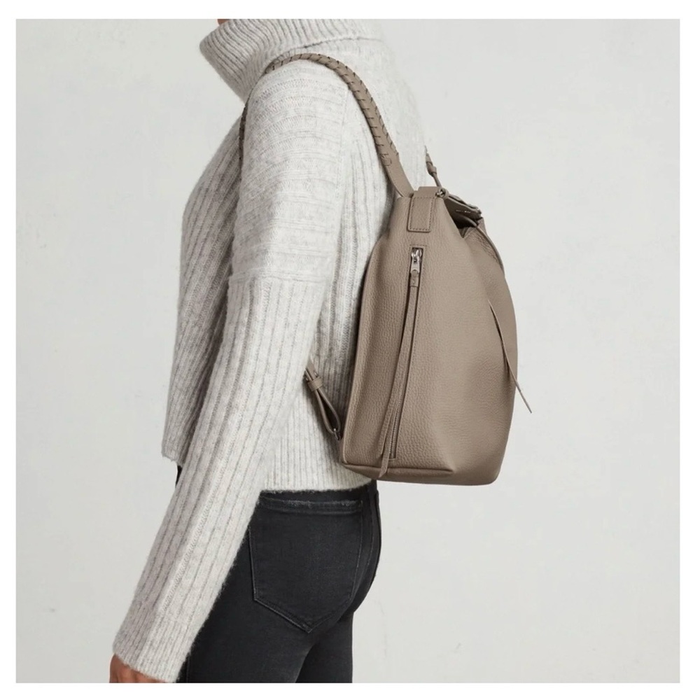 ALLSAINTS Akita small backpack/ handbag in Grey | NWT - Picture 3 of 9